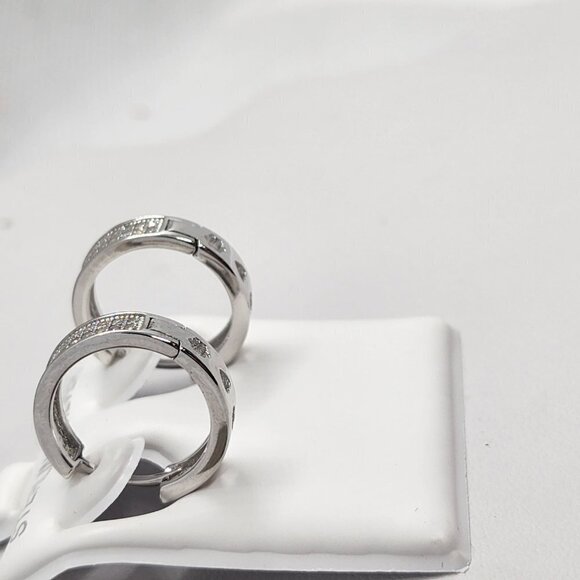 Brand New  Sterling Silver 925 Cubic zirconia stones Earrings - Picture 3 of 4